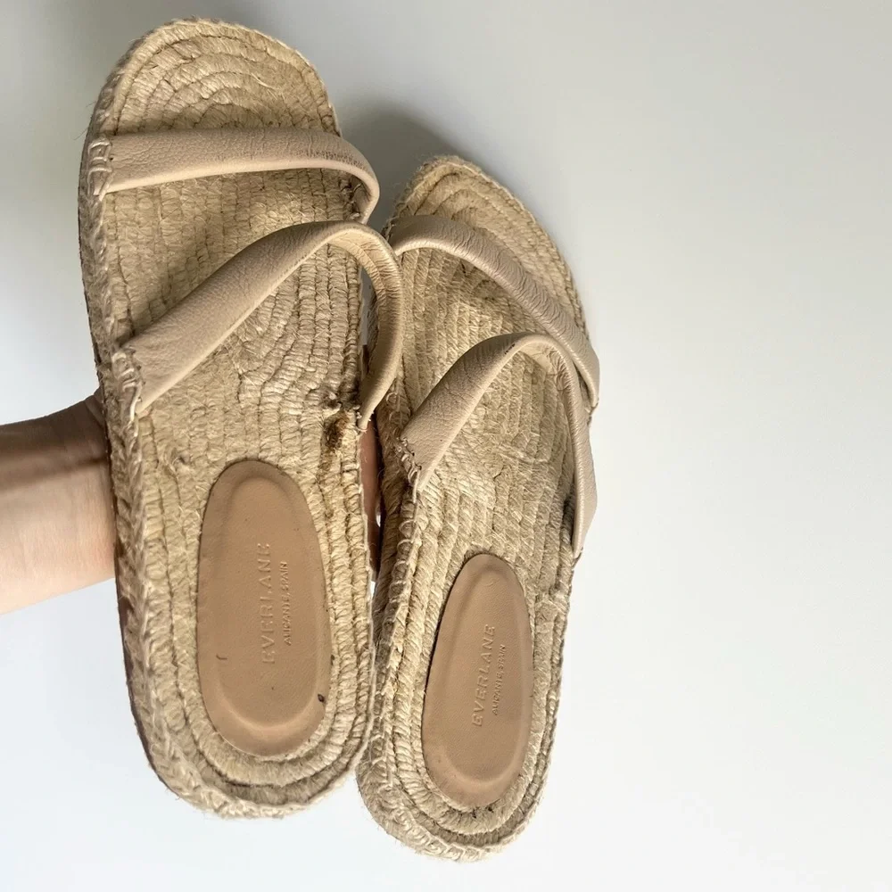 Everlane The Espadrille Sandal in Sand Size 8